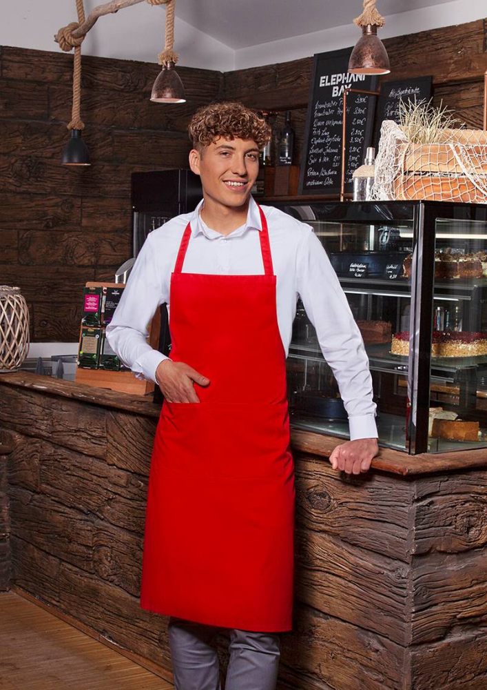 Karlowsky Latzschürze Denmark, 75 x 95 cm, rot