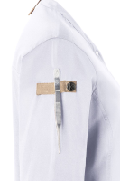 Karlowsky Langarm Damenkochjacke green-generation weiss 58