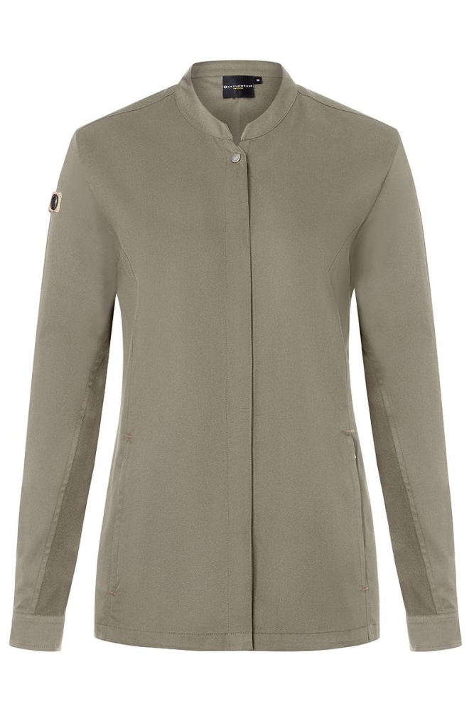 Karlowsky Langarm Damenkochjacke green-generation salbei 42