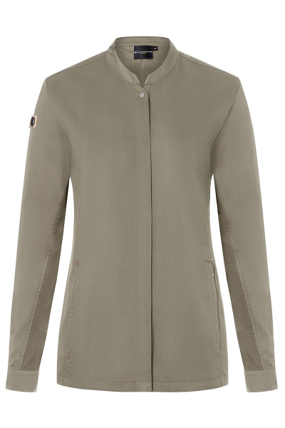Karlowsky Langarm Damenkochjacke green-generation salbei