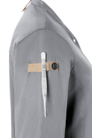 Karlowsky Langarm Damenkochjacke green-generation platingrau 48