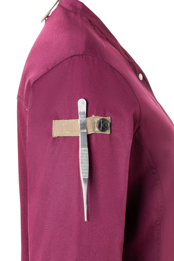 Karlowsky Langarm Damenkochjacke green-generation fuchsia 36