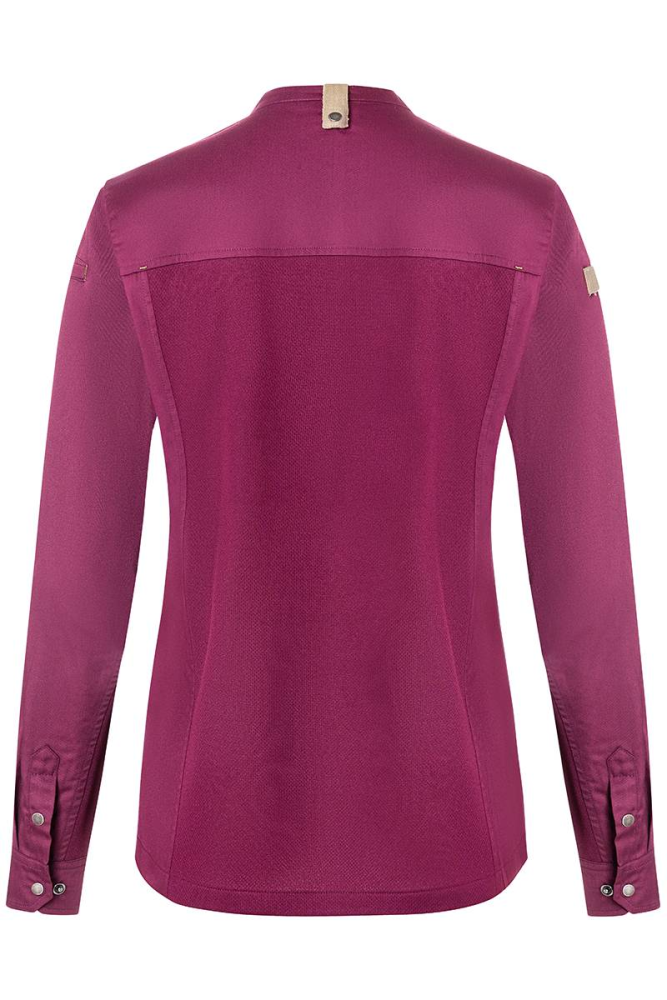 Karlowsky Langarm Damenkochjacke green-generation fuchsia 36