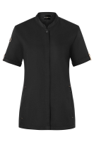 Karlowsky Kurzarm Damenkochjacke green-generation schwarz