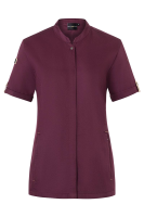 Karlowsky Kurzarm Damenkochjacke green-generation aubergine