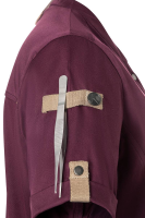 Karlowsky Kurzarm Damenkochjacke green-generation aubergine