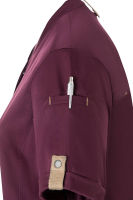 Karlowsky Kurzarm Damenkochjacke green-generation aubergine