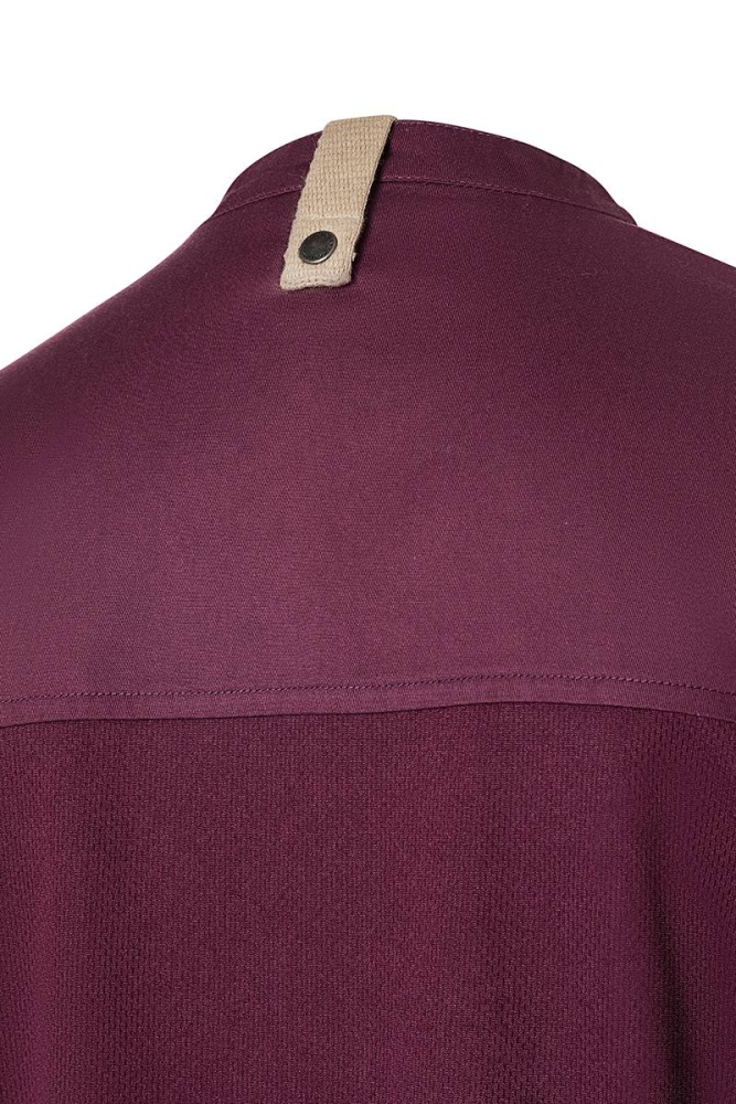 Karlowsky Kurzarm Damenkochjacke green-generation aubergine