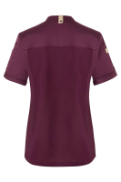 Karlowsky Kurzarm Damenkochjacke green-generation aubergine