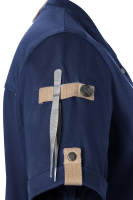 Karlowsky Kurzarm Damenkochjacke green-generation stahlblau