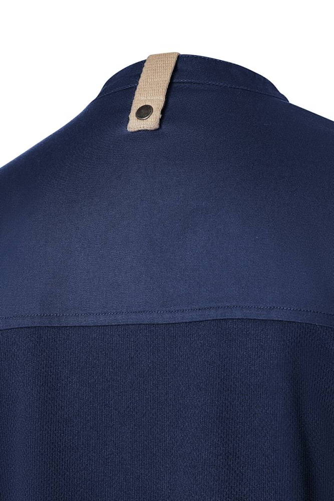 Karlowsky Kurzarm Damenkochjacke green-generation stahlblau