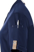 Karlowsky Kurzarm Damenkochjacke green-generation stahlblau