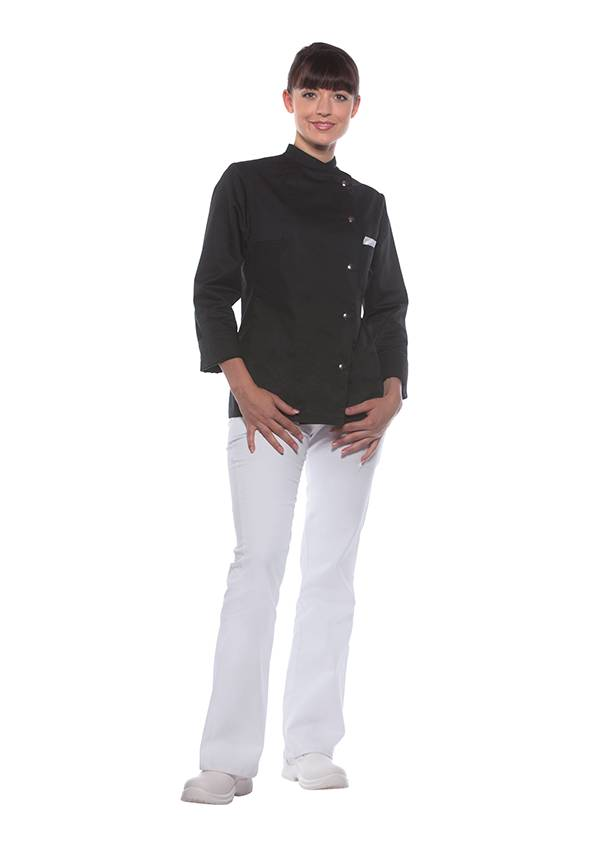 Karlowsky Damenkochjacke Larissa, schwarz