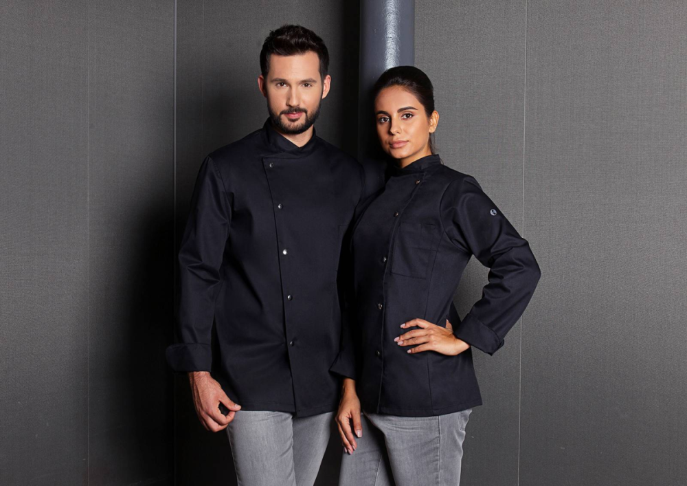 Karlowsky Damenkochjacke Larissa, schwarz