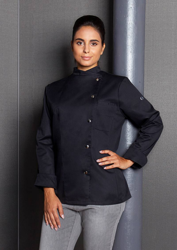 Karlowsky Damenkochjacke Larissa, schwarz