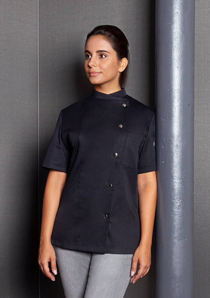 Karlowsky Damenkochjacke Greta, schwarz
