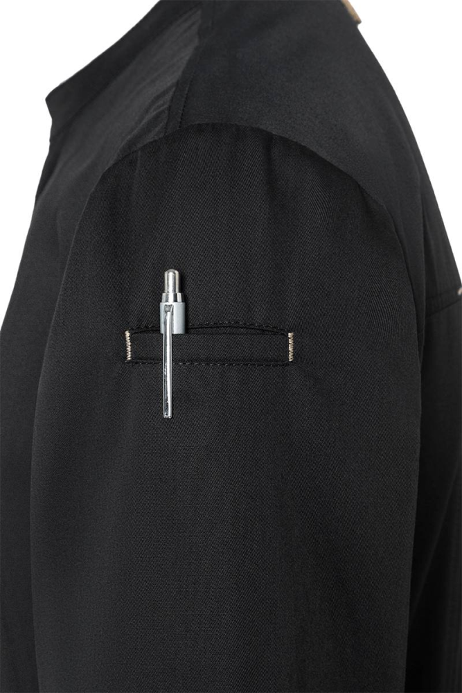 Karlowsky Langarm Kochjacke green-generation, Herren schwarz