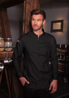 Karlowsky Langarm Kochjacke green-generation, Herren schwarz