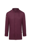 Karlowsky Langarm Kochjacke green-generation, Herren aubergine