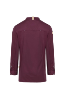 Karlowsky Langarm Kochjacke green-generation, Herren aubergine