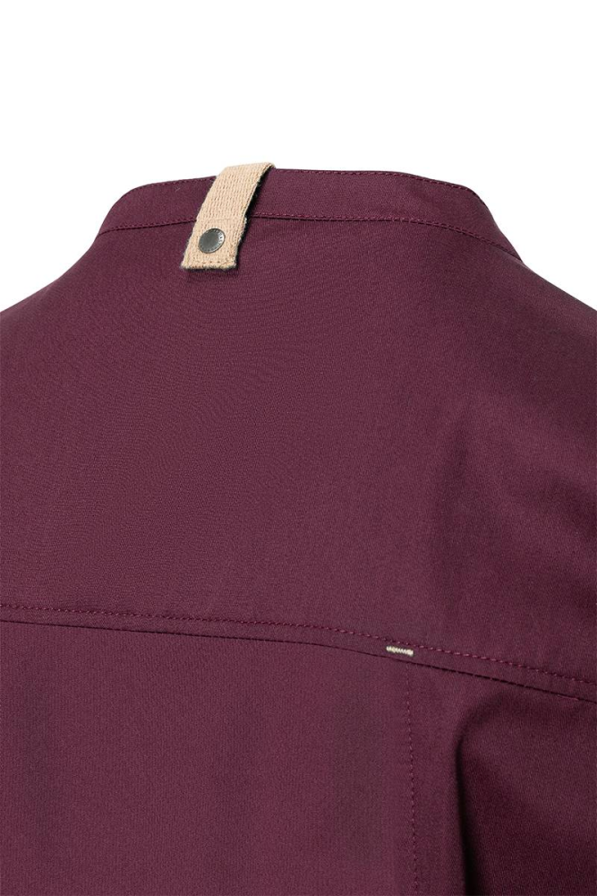 Karlowsky Langarm Kochjacke green-generation, Herren aubergine