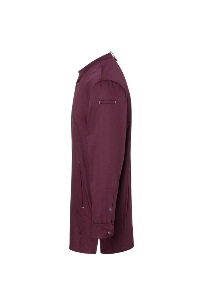 Karlowsky Langarm Kochjacke green-generation, Herren aubergine