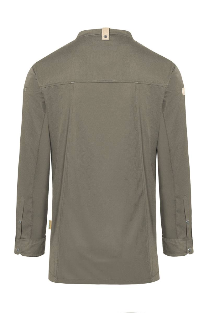 Karlowsky Langarm Kochjacke green-generation, Herren salbei