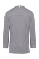 Karlowsky Langarm Kochjacke green-generation, Herren platingrau