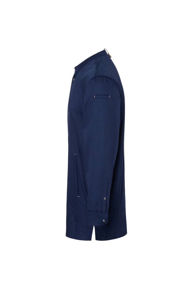 Karlowsky Langarm Kochjacke green-generation, Herren stahlblau