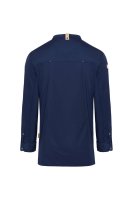 Karlowsky Langarm Kochjacke green-generation, Herren stahlblau