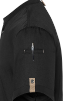 Karlowsky Kurzarm Kochjacke green-generation, Herren schwarz