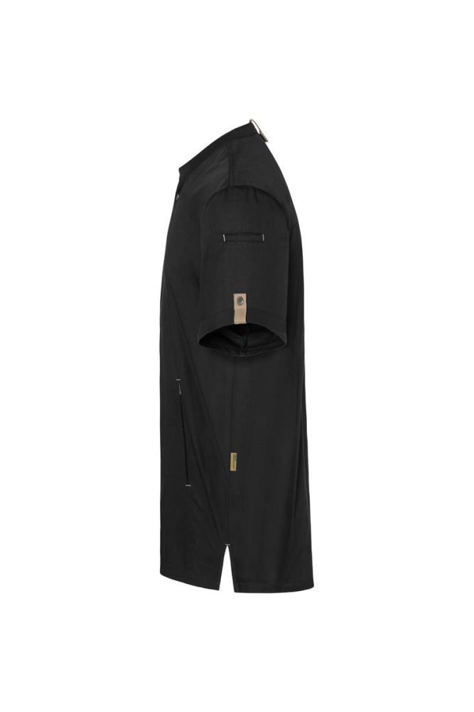 Karlowsky Kurzarm Kochjacke green-generation, Herren schwarz