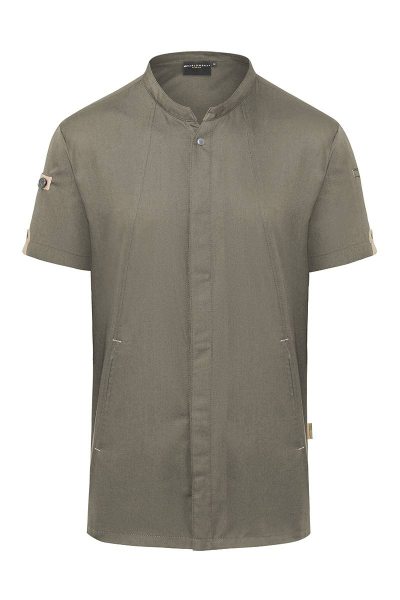 Karlowsky Kurzarm Kochjacke green-generation, Herren salbei