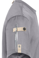 Karlowsky Kurzarm Kochjacke green-generation, Herren platingrau