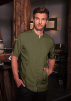 Karlowsky Kurzarm Kochjacke green-generation, Herren moosgrün