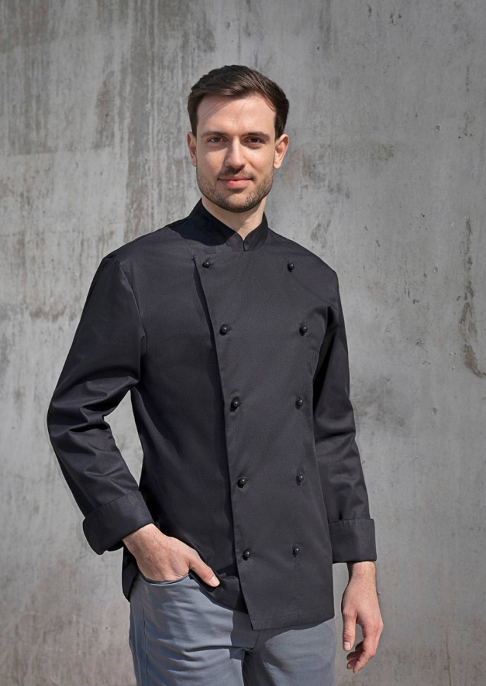 Karlowsky Kochjacke Thomas, schwarz, 42