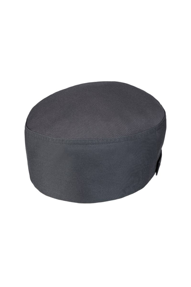 Karlowsky Kochmütze Beanie mit atmungsaktivem Netzeinsatz, anthrazit