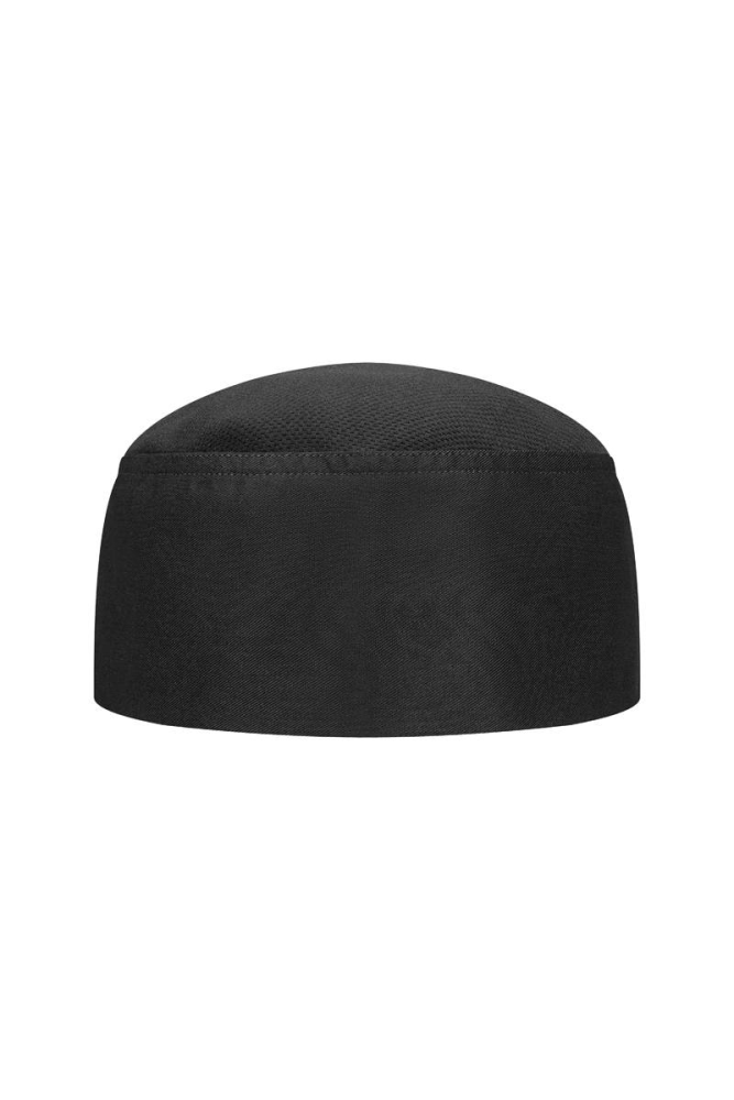 Karlowsky Kochmütze Beanie mit atmungsaktivem Netzeinsatz, schwarz