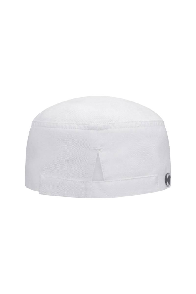 Karlowsky Kochmütze Beanie mit atmungsaktivem Netzeinsatz, weiss