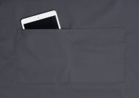 Karlowsky Latzschürze Basic mit Schnalle und Tasche, anthrazit