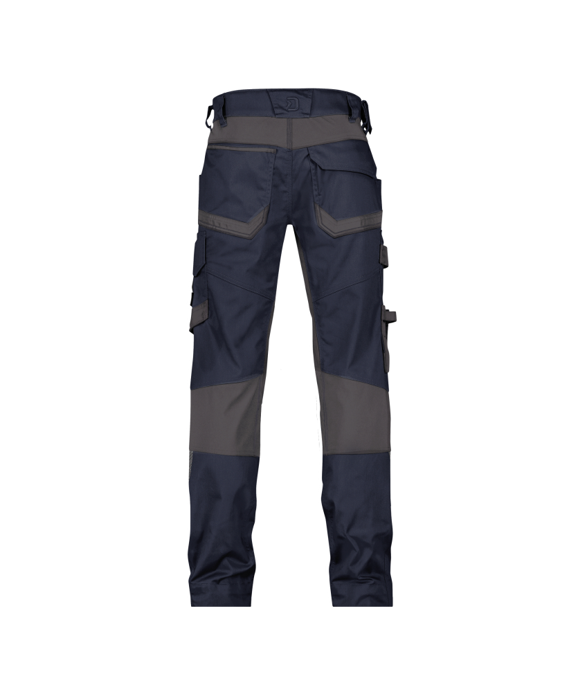 Dassy ® Dynax Next, Stretch-Arbeitshose mit Kniepolstertaschen, Nachtblau/anthrazitgrau, Plus, 46
