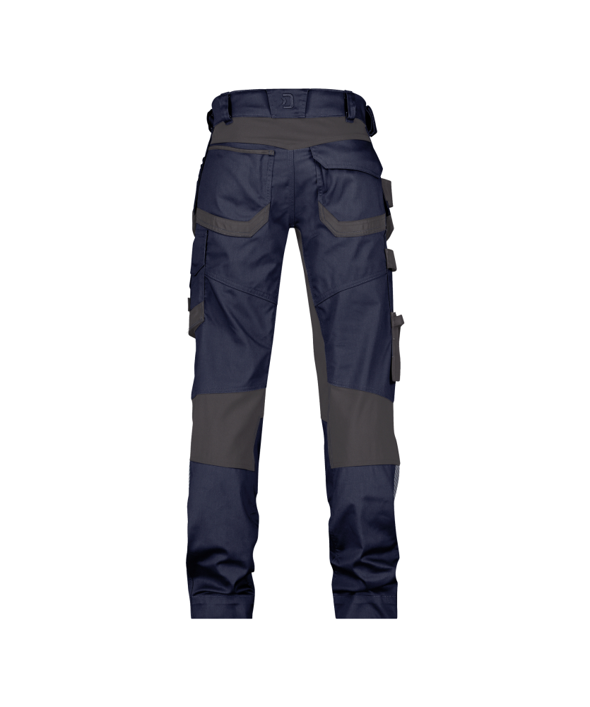 Dassy ® Flux Next, Stretch-Arbeitshose mit Holstertaschen und Kniepolstertaschen, Nachtblau/anthrazitgrau, Standard, 44