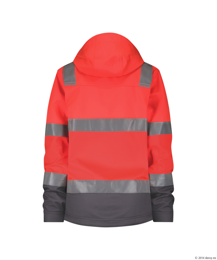 Dassy ® Malaga Women, pes74, neonrot/zementgrau