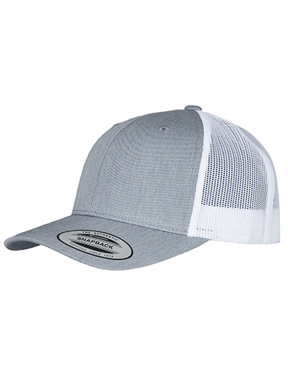 FlexFit Cap Retro Trucker 2-Tone Heather-Grey/White