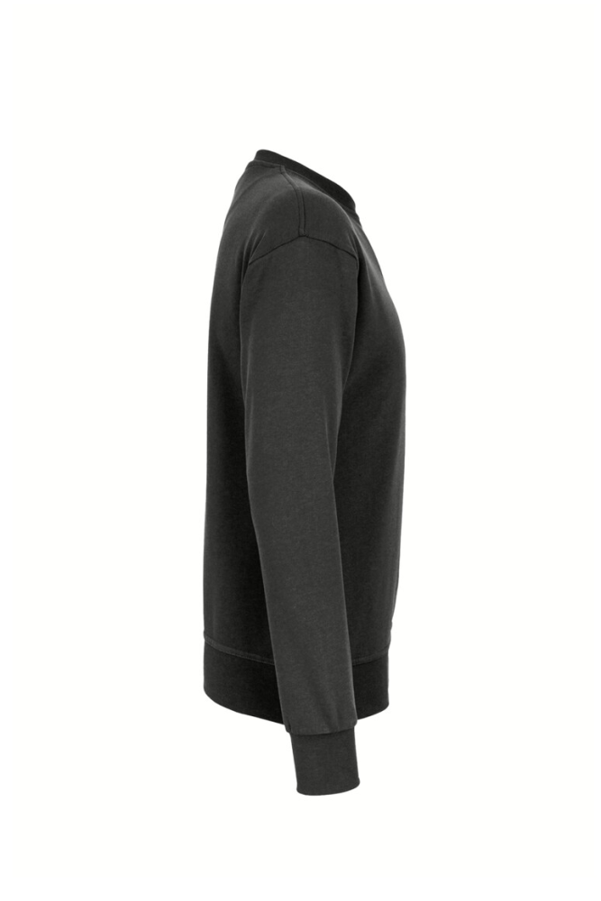 HAKRO Label-Free Sweatshirt Heavy MIKRALINAR® ECO, karbongrau, 2XL