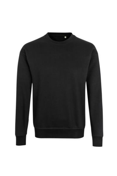 HAKRO Label-Free Sweatshirt Heavy MIKRALINAR® ECO, schwarz
