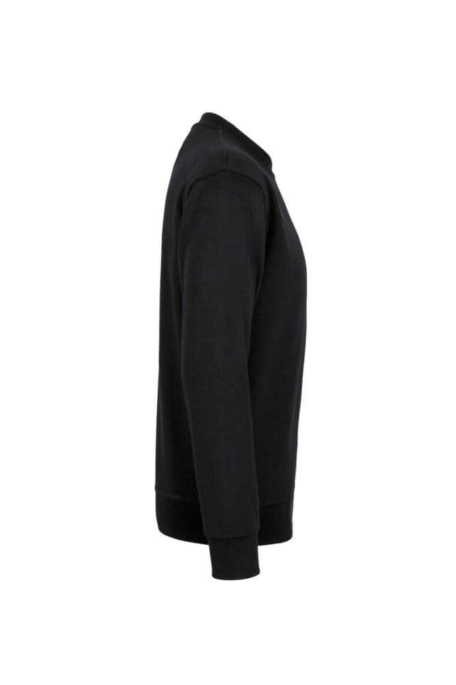 HAKRO Label-Free Sweatshirt Heavy MIKRALINAR® ECO, schwarz, S