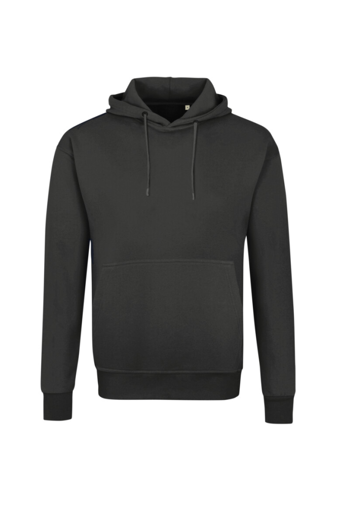 HAKRO Label-Free Kapuzen-Sweat Heavy MIKRALINAR® ECO, karbongrau, M