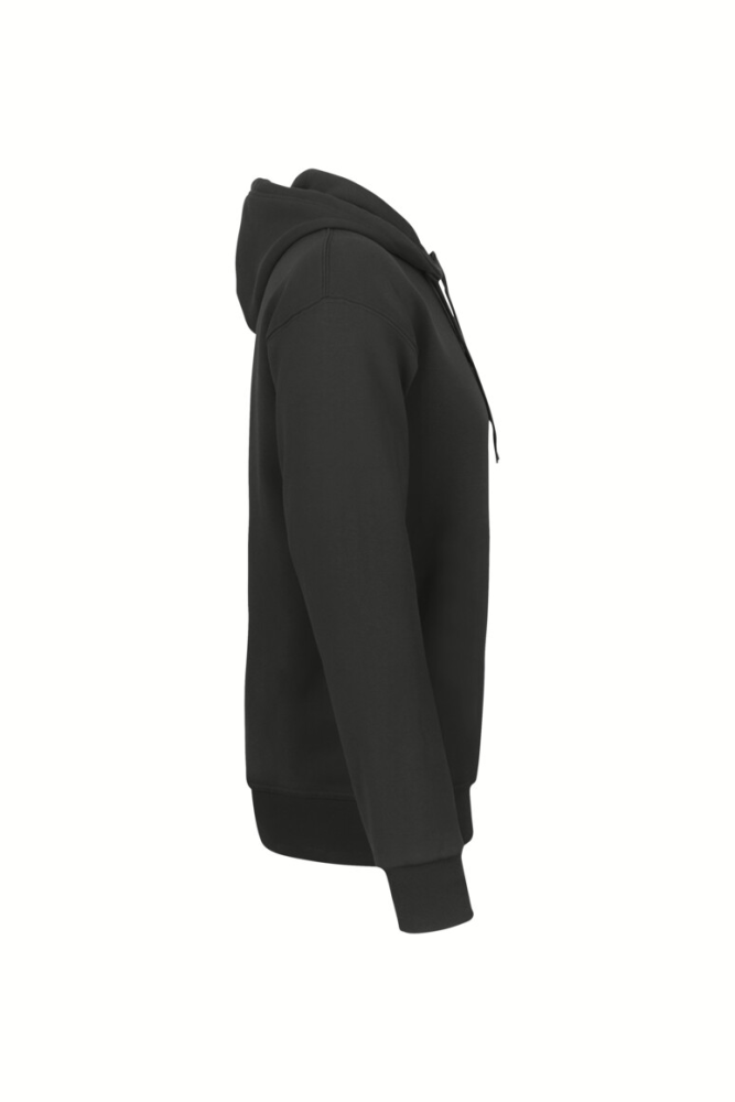 HAKRO Label-Free Kapuzen-Sweat Heavy MIKRALINAR® ECO, karbongrau, M