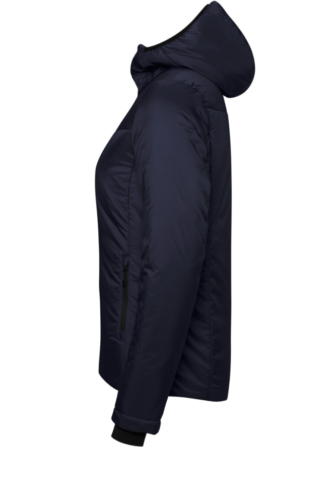 HAKRO Damen Kapuzen-Thermo-Loftjacke, tinte, M